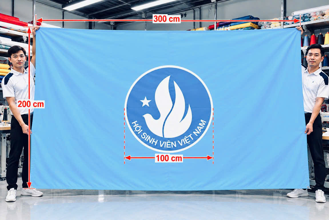 Cờ Hội Sinh Viên 200*300cm Cờ Hội Sinh Viên 200*300cm