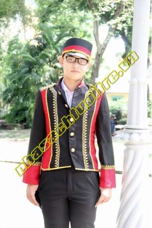 Áo Vest đuôi tôm đỏ đen