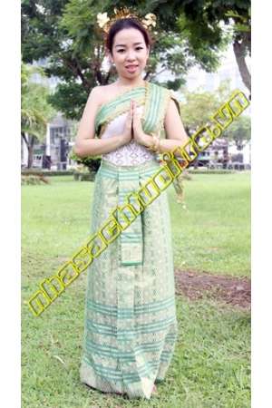 Thái Lan xà rông xanh lá ( vải nhập )